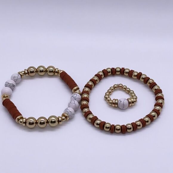 NWT Wool + Pepper Co. Terracotta Jewelry Set (3) - Picture 3 of 6